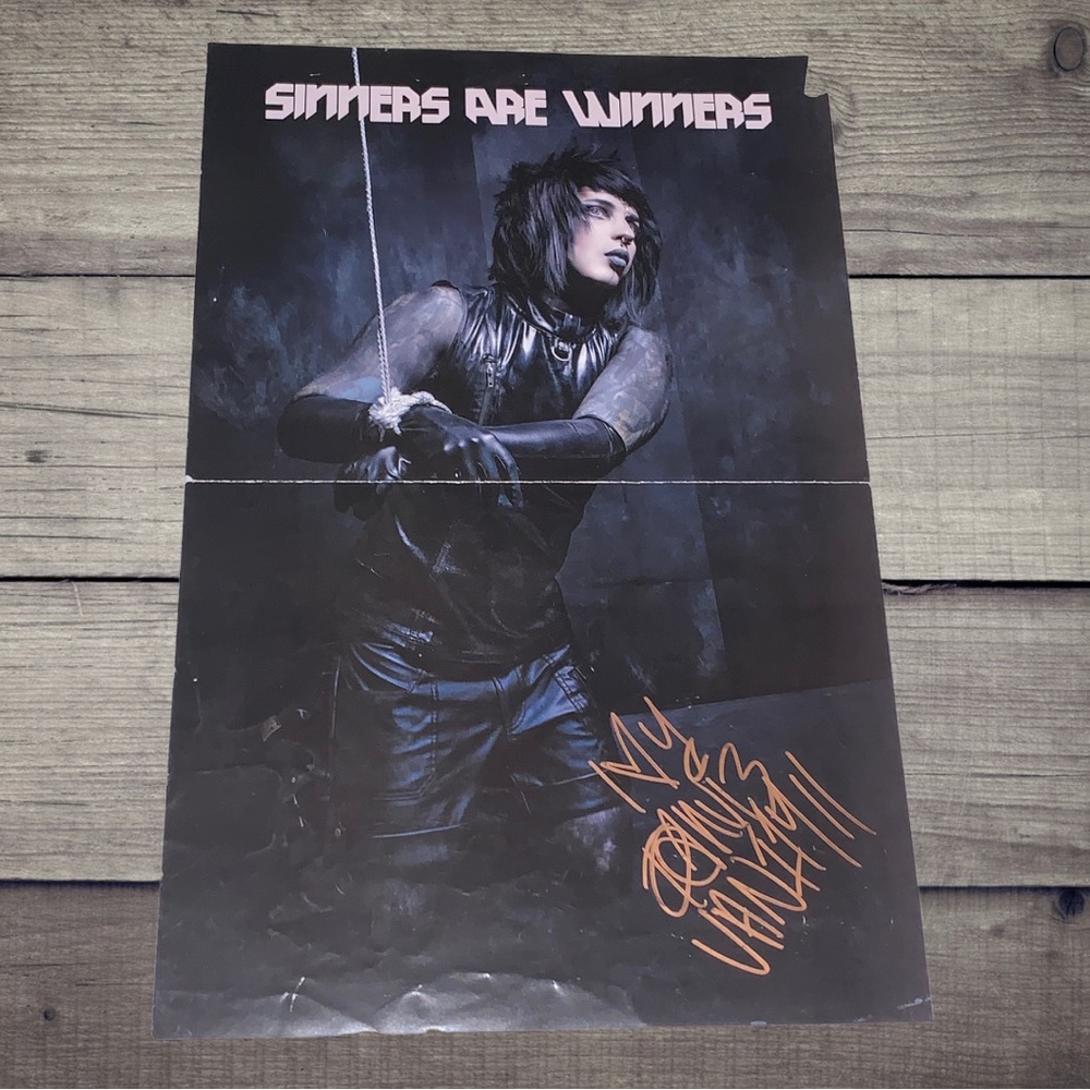 BOTDF Blood On The Dance Floor Sinners Are Winners Signed Poster Scene Emo